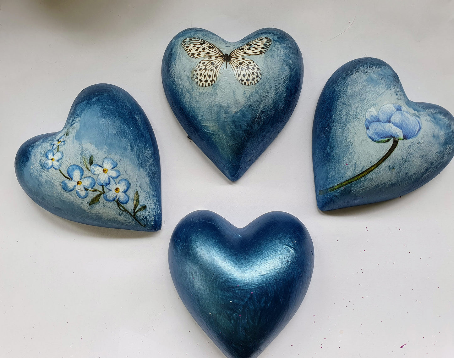 Hanging Ceramic Hearts