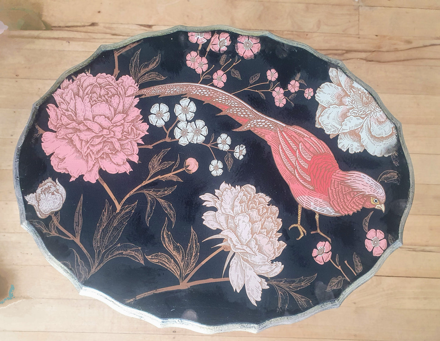 Pheasants floral table
