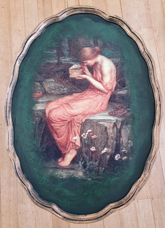 Lady in the Woods Oval Table