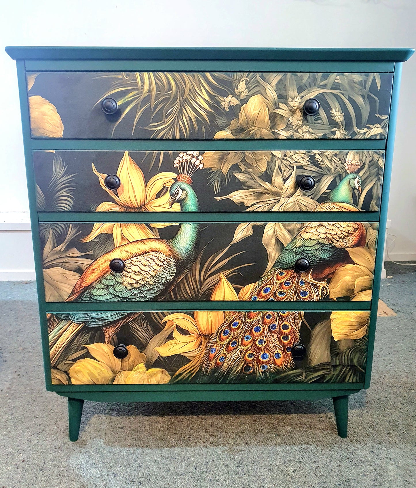 Botanical Peacock Drawers