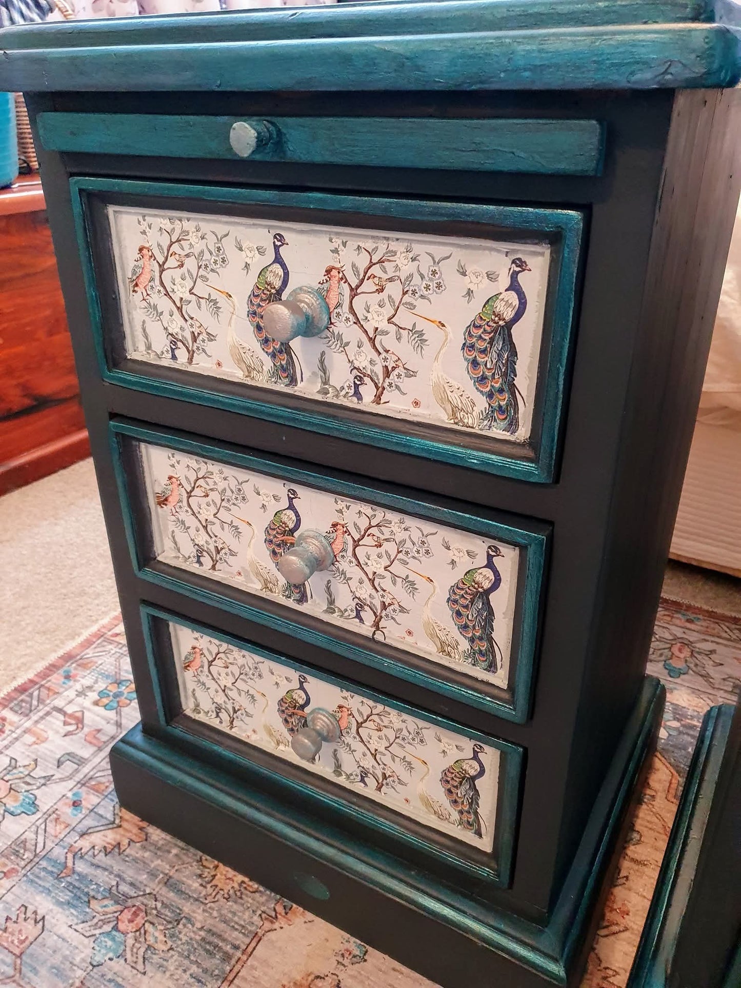 Bedside Tables Peacock