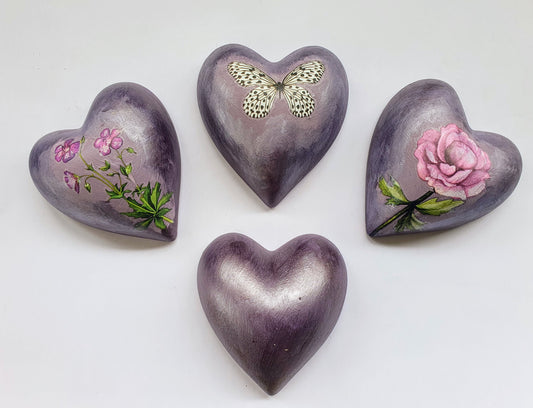 Hanging Ceramic Hearts