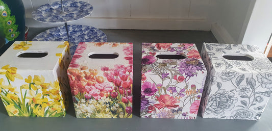 Floral Tissue Box Covers